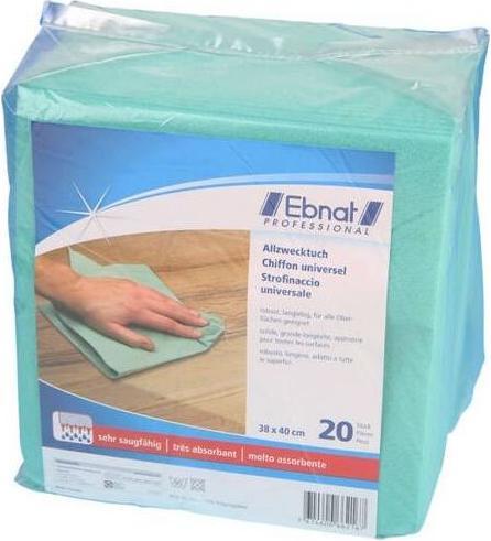 Actual product image Ebnat All purpose cloth green 20pcs 38x40 (20 pcs.)