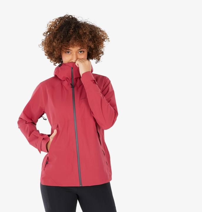 Immagine prodotto Quechua Giacca da trekking da donna impermeabile per escursioni in montagna - MH500 rosa (XL)