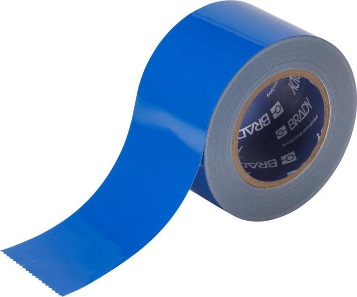 Actual product image Brady B-514, ToughStripe, floor marking tapes, polyester, blue, 76.2mm x 30m (76.20 mm)