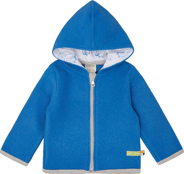 loud + proud Wollfleece-Jacke mit Kapuze