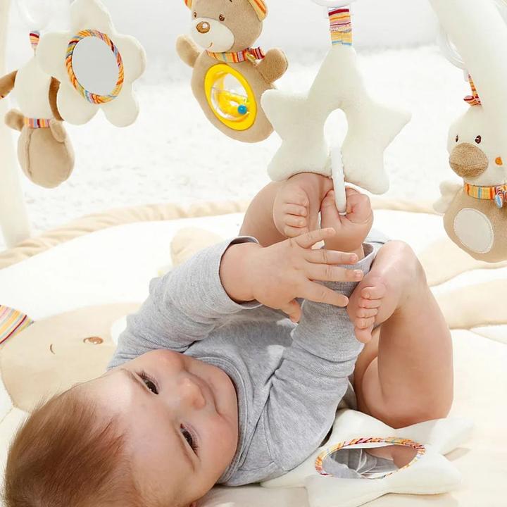 Produktbild Fehn Spielbögen & Spieldecken 3D Activity-Decke Teddy - Rainbow + GRATIS Strampler