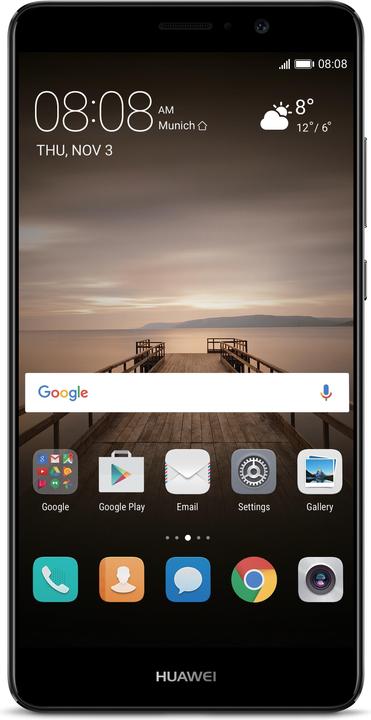 Huawei Mate 9 (64 GB, Black, 5.90", Hybrid Dual SIM, 20 Mpx, 4G)