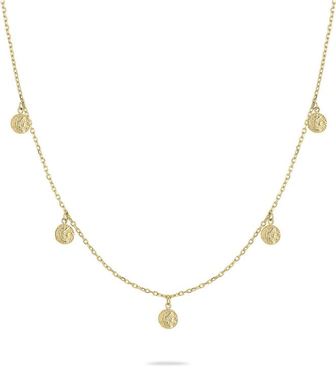 Tamaris Original collier en or plaqué avec pendentifs Coins TJ-0448-N-45 (Acier inoxydable, 45 cm)
