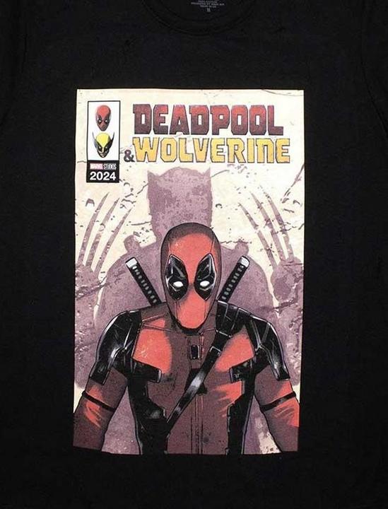Actual product image Unisex Adult Deadpool & Wolverine Comic Cover T-Shirt (M)