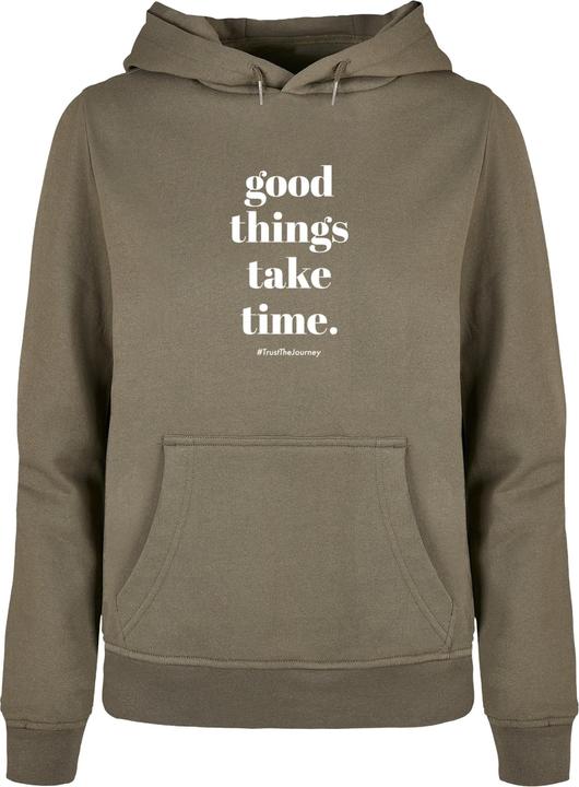 Produktbild Merchcode Ladies Good Things Take Time Basic Hoody - 117475 (M)