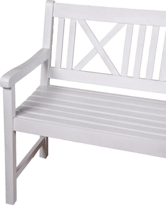 Produktbild Garden Pleasure Gartenbank Malmö 985068 weiss Holz 154,0 cm