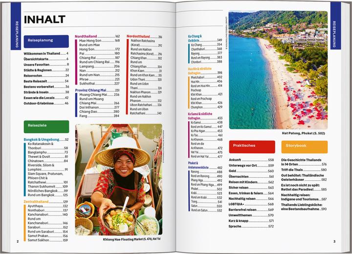 Produktbild Reiseführer Thailand (Deutsch, Michael Kohn, Barbara Woolsey, Tharik Hussain, Anirban Mahapatra, Ashley Harrell, Tim Bewer, Paul Harding, Daniel McCrohan, David Eimer, Olivia Pozzan, 2024)