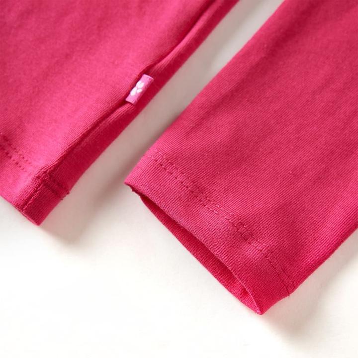 Produktbild VidaXL Kinder-Langarmshirt Knallrosa 92,Material: 95 % Baumwolle. 5 (92)