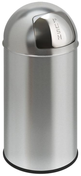 Produktbild EKO Schwingdeckeleimer Pushcan 40 Liter matt chrom (40 l)