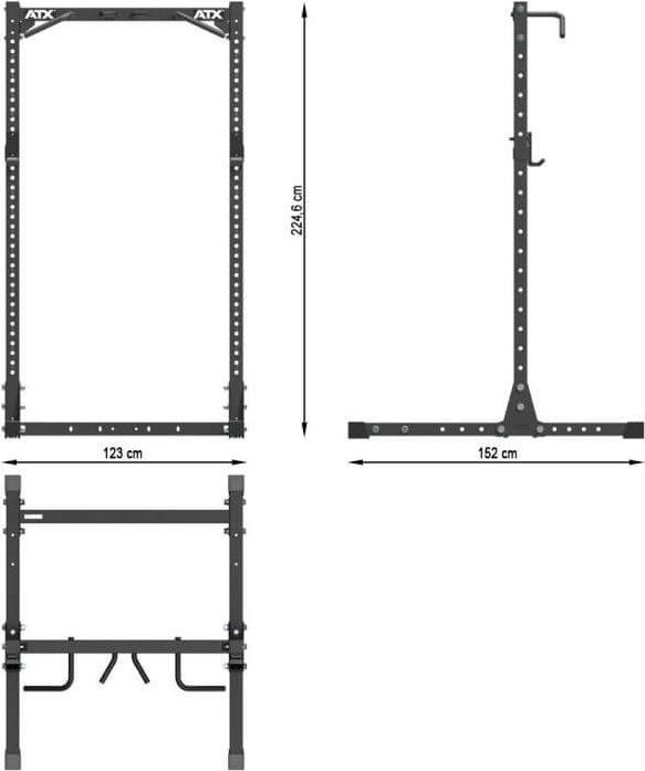Image du produit ATX Half Rack 750 inkl. J-Hooks