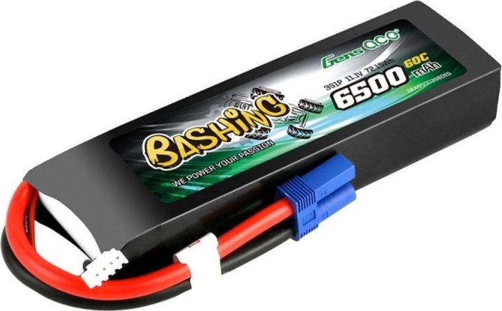 Immagine prodotto Gens Ace Modello di batteria (LiPo) 11.1 V 6500 mAh Numero di celle: 3 60 C Softcase EC5 (11.10 V, 6500 mAh)