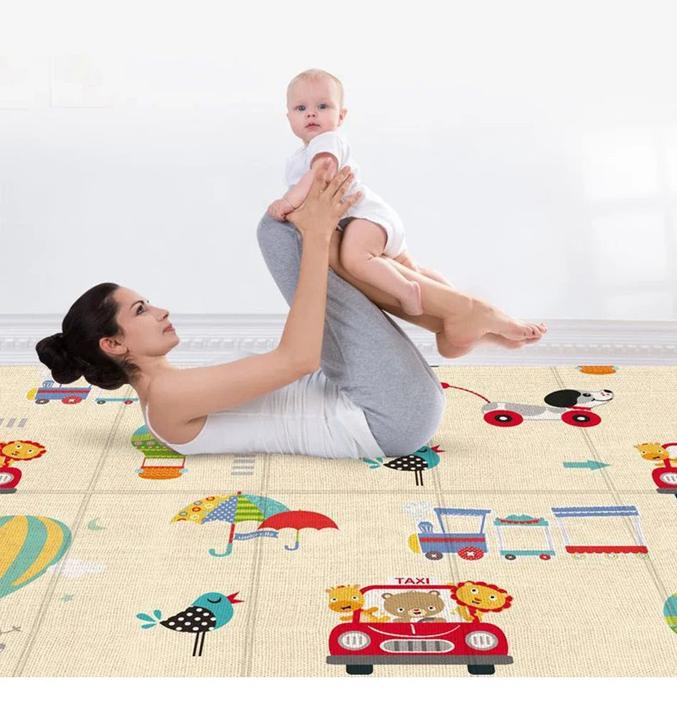 Image du produit Activity Board Tapis d'activité pour bébé Tapis de camping extérieur Tapis de jeu pliable Dessin humoristique