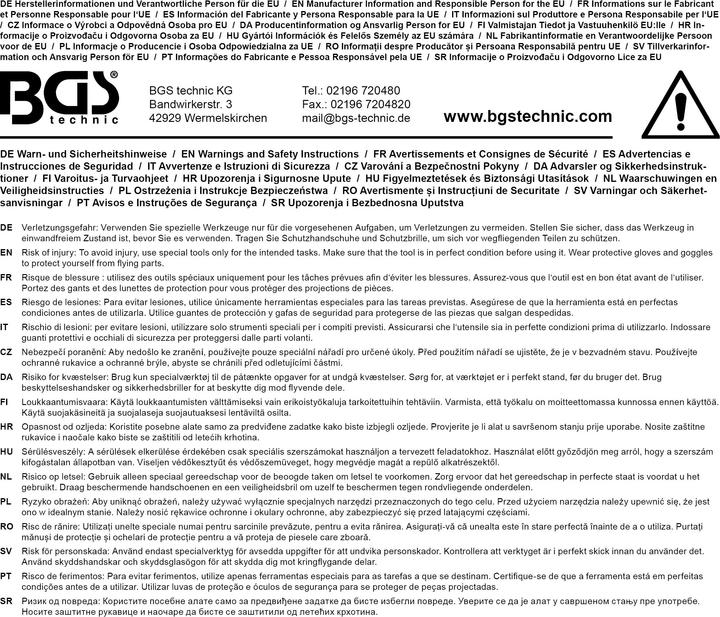 Image du produit BGS Levier de blocage de poulie crantée