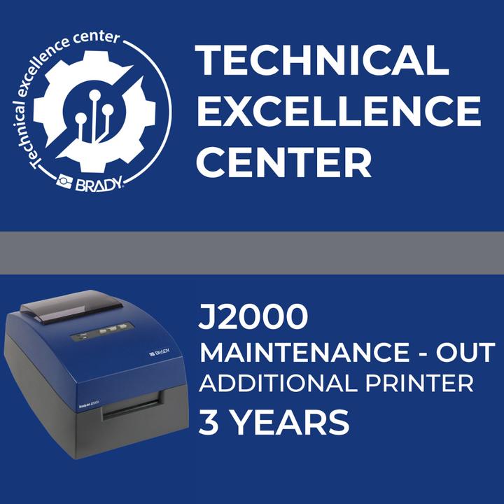 Actual product image Brady Service contract J2000