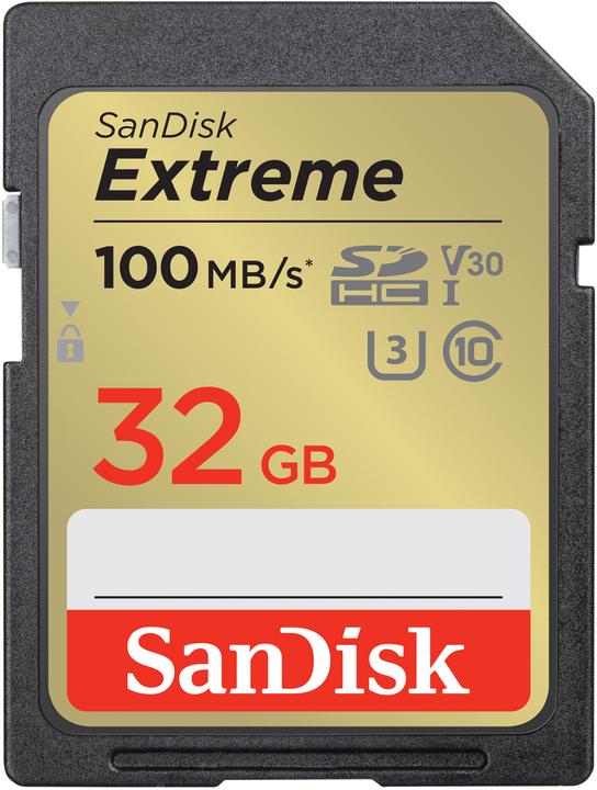 SanDisk Extreme (32 GB, SDHC, U3, UHS-I)