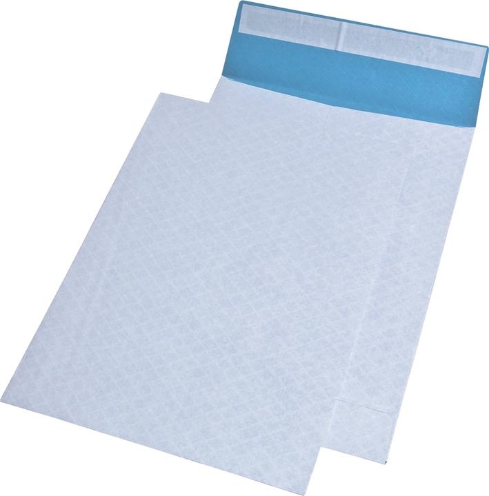 Magni 391080 Versandtasche B4, fadenverstärkt, weiss/blau (1 x)