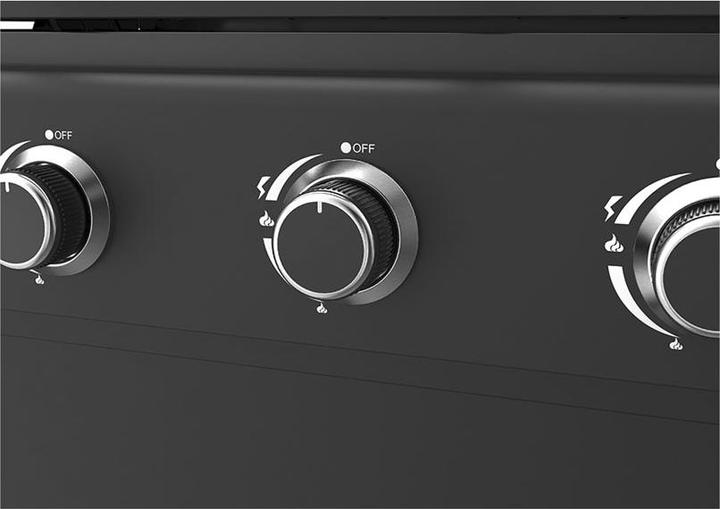 Actual product image FlammenKönig Gasgrill 4 Brenner + Seitenbrenner inkl. Gasregler + Schlauch (14.50 kW)
