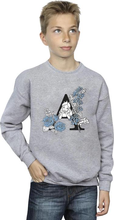 Image du produit Disney Sweat-shirt garçon Alice In Wonderland Letter A (128)