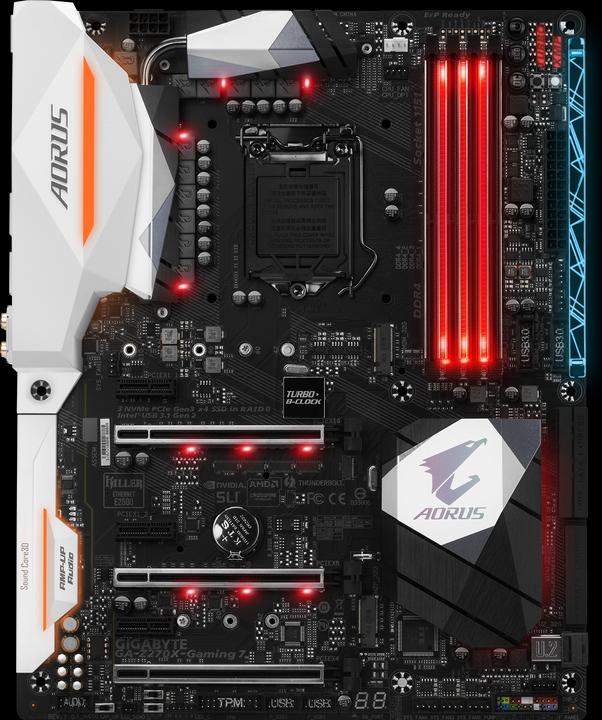 Produktbild Gigabyte AORUS Z270X-Gaming 7 (LGA 1151, Intel Z270, ATX)