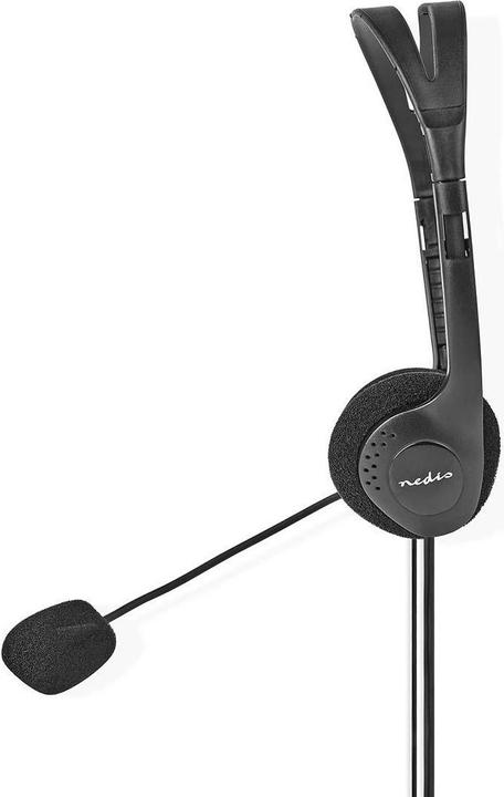 Actual product image Nedis Headphones for PC, headset, 2 plugs, 3.5 mm, black