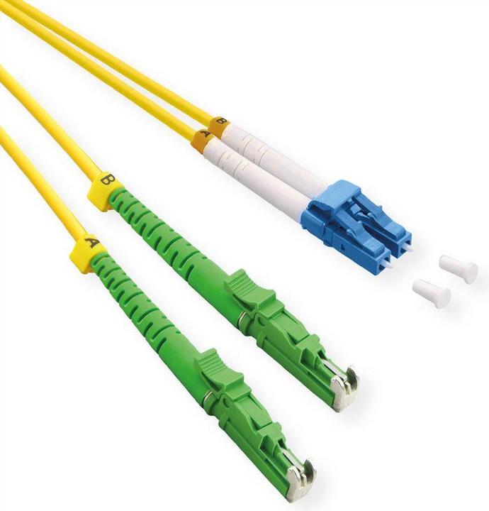 Roline Patch-Kabel LSH/APC Single-Mode (M) bis LC/UPC Einzelmodus (M) (LSOH, CAT6, 0.50 m)