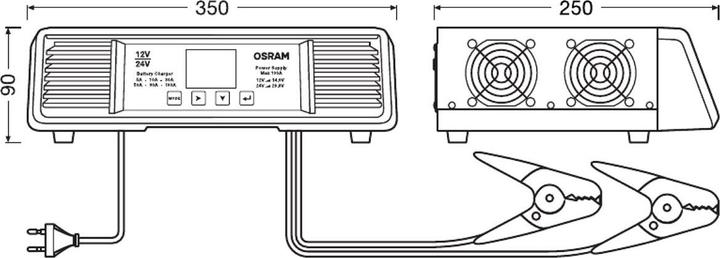 Actual product image Osram Battery charger 100A (12V, 24V, 100 A)