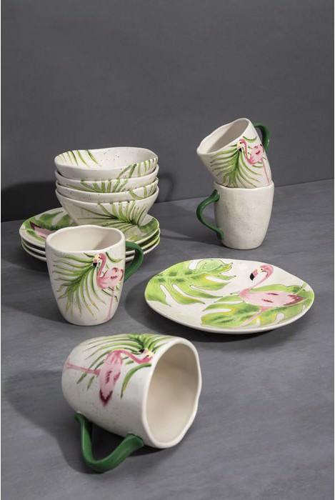 Kare Design Set colazione fenicottero (12/Set)