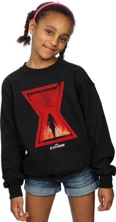 Produktbild Black Widow Movie Icon Silhouette Sweatshirt Mädchen (140, 146)
