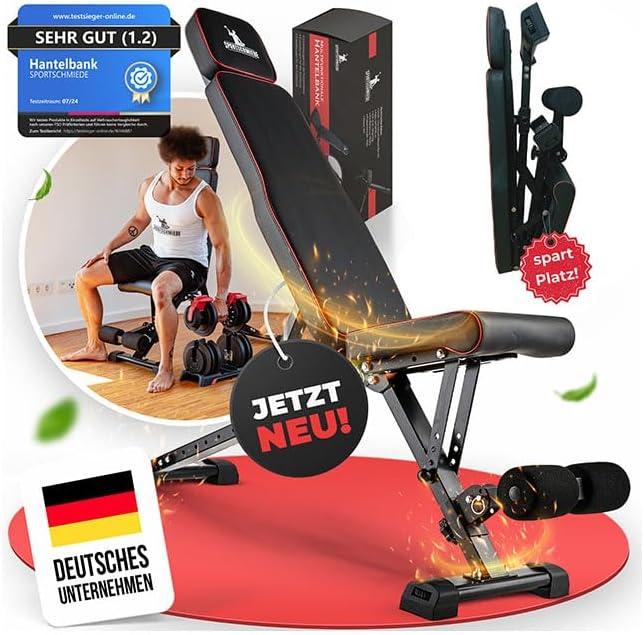 Sportschmiede Klappbare Hantelbank