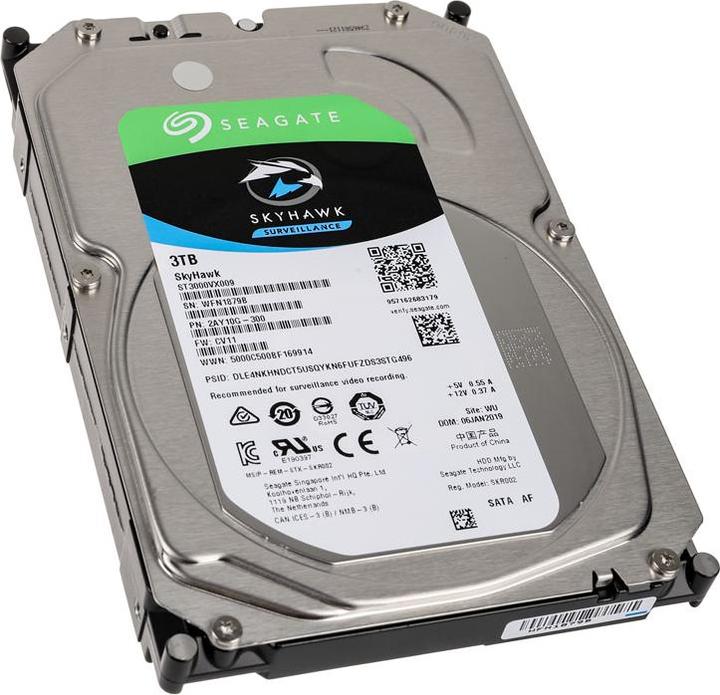 Image du produit Seagate SkyHawk (3 To, 3.5", CMR)