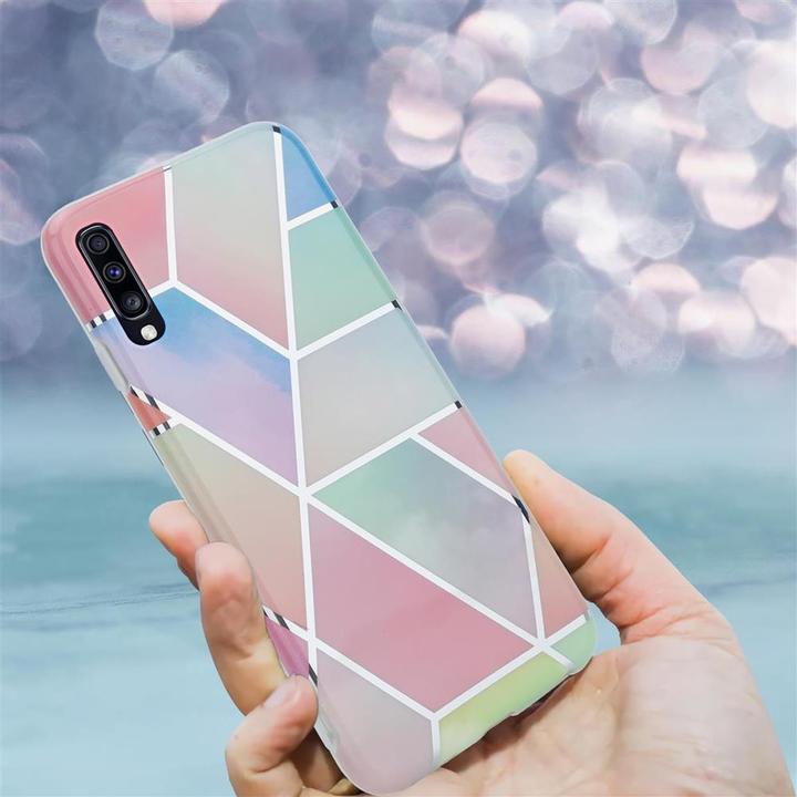 Produktbild Cadorabo IMD TPU Bunter Marmor Cover (Samsung Galaxy A70, Samsung Galaxy A70S)