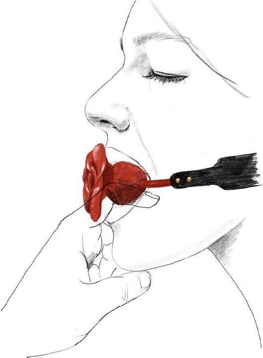 Produktbild Curve Toys Rose Ball Gag