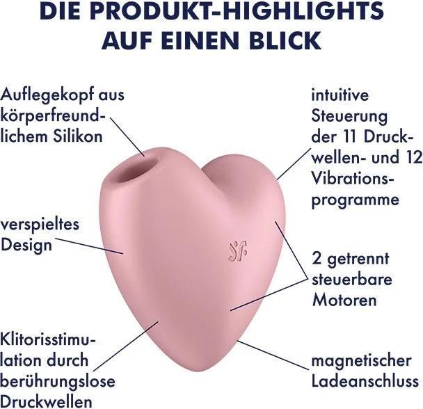Actual product image Satisfyer Cutie Heart Air Pulse Vibrator