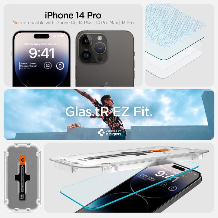 Produktbild Spigen EZ Fit (2 Stück, Apple iPhone 14 Pro)