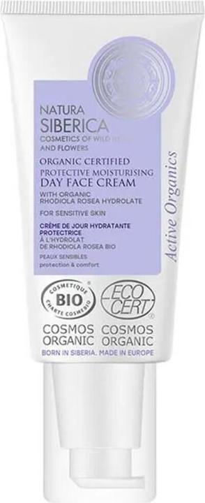 Natura Siberica Bio-zertifizierte schützende Feuchtigkeitscreme für empfindliche Haut, 50 ml 8727E (Körpermilch, 50 ml)