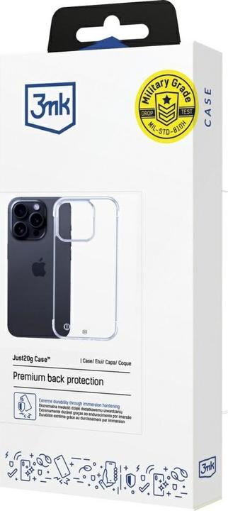 Actual product image 3MK Etui Just20g Clear Case do iPhone 16 Pro (Apple iPhone 16 Pro)
