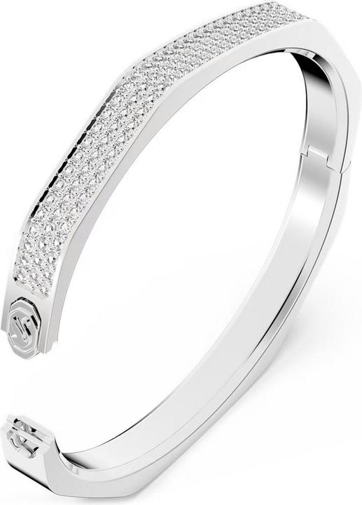 Produktbild Swarovski Dextera Armreif Achteckform Weiss (6 cm, Swarovski Metall)