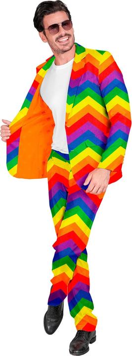 Produktbild Widmann Party Fashion Anzug Regenbogen Muster Jackett & Hose (XXL)