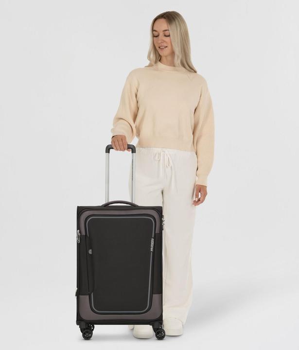 Actual product image American Tourister Case & Trolley Pulsonic Spinner 68 EXP (64 l, M (50 - 90l))