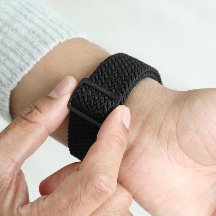 Actual product image Vonmählen Woven Loop 38 | 40 | 41mm One Size - All Black (Nylon)