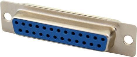 Actual product image Tecline 25-pin D-Sub socket, solder version