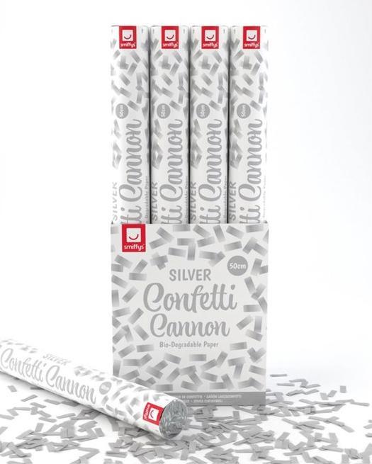 Produktbild Smiffys Confetti Shooter - Silver