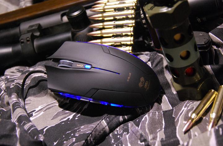 Actual product image Blue Cobra II Mouse (EMS151BK) (Cable)