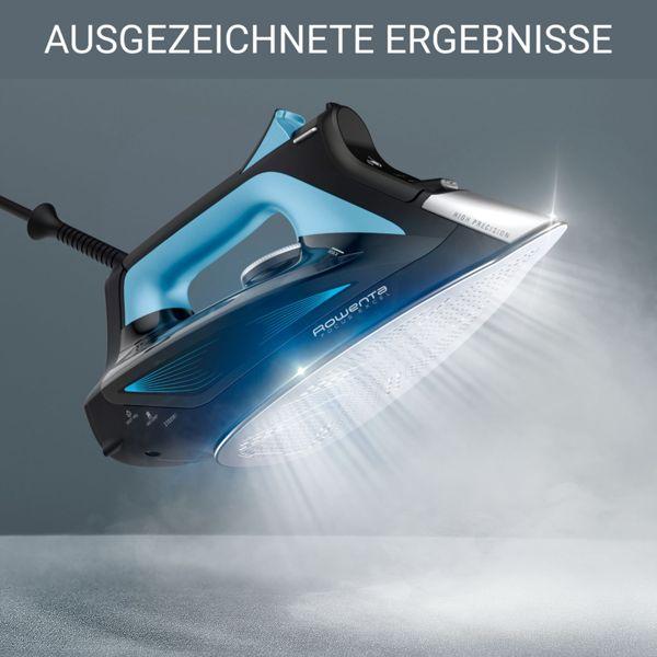 Actual product image Rowenta DW5310 Steam iron Microsteam 400 HD Laser 2700 W Black, Blue (2700 W, 180 g/min)
