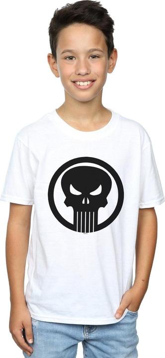 Actual product image Boys The Punisher Skull Circle T-Shirt (140, 146)
