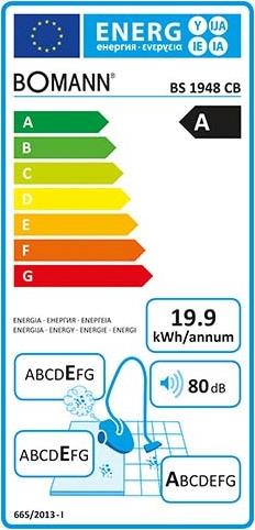 Label énergétique Bomann BS 1948 CB