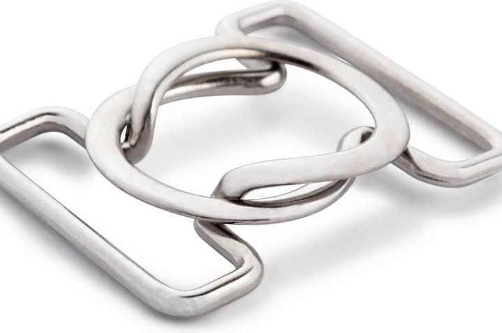 Produktbild Prym Bikini- + Gürtelverschlüsse, silber 25 mm, Karte