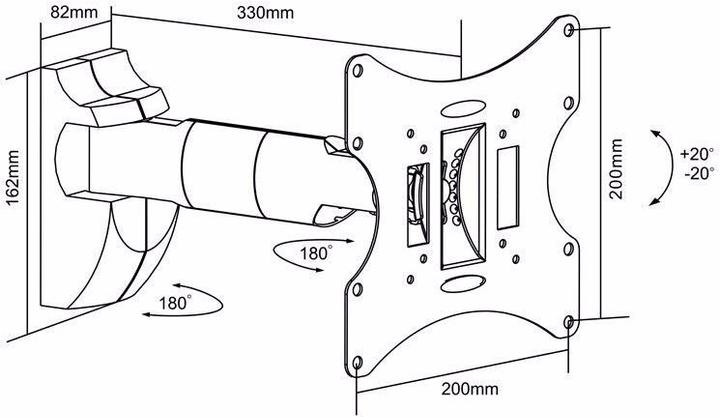 Image du produit Goobay EasyScope M (Mur, 42", 30 kg)