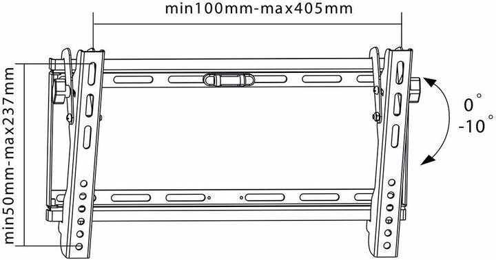 Actual product image Goobay EasyFlex Slim L (Wall, 58", 75 kg)