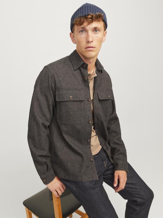 Produktbild Jack & Jones Jprraymond Melange Solid Ls Overshirt Sn (XS)